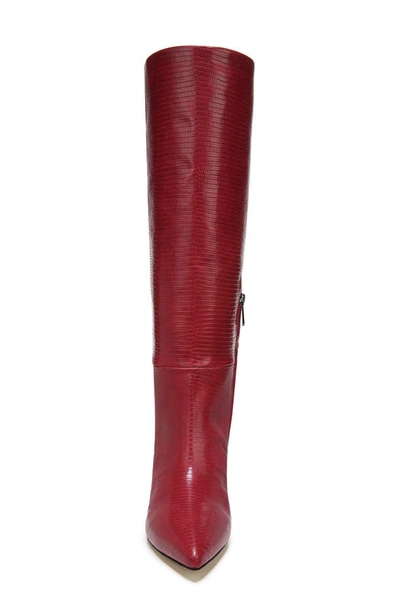 Shop Sam Edelman Uma Knee High Boot In Sangria Red Leather