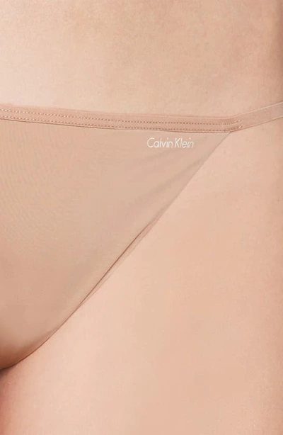 Shop Calvin Klein Sleek G-string Thong In Bare