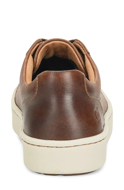 Shop Brn Jib Sneaker In Rust Full Grain