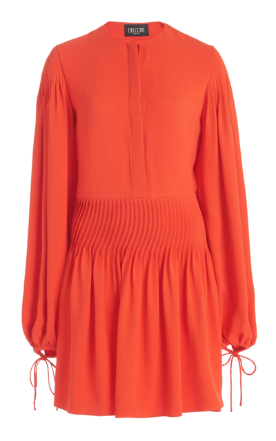 Shop Del Core Women's Mini Shirt Dress In Orange