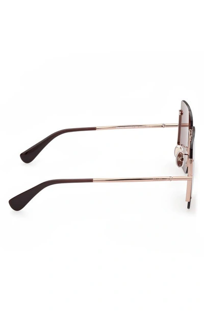 Max Mara 60mm Geometric Sunglasses In Bronze/ Other / Brown