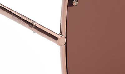 Max Mara 60mm Geometric Sunglasses In Bronze/ Other / Brown