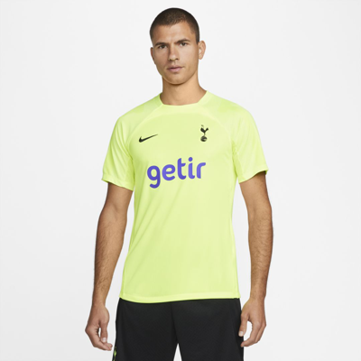Shop Nike Tottenham Hotspur Strike  Men's Dri-fit Short-sleeve Soccer Top In Yellow