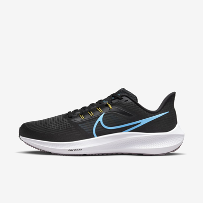 Shop Nike Men's Pegasus 39 Road Running Shoes In Black