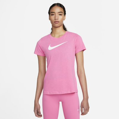 Shop Nike Dri-fit Women's Training T-shirt In Pinksicle