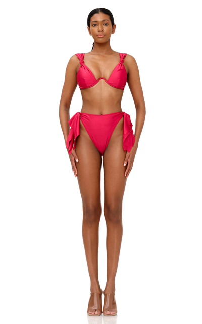Shop Andrea Iyamah Women's Rai Two-piece Bikini Top In Pink