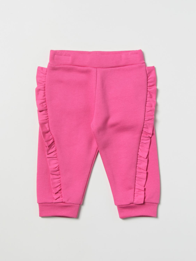 Shop Balmain Pants  Kids Color Fuchsia