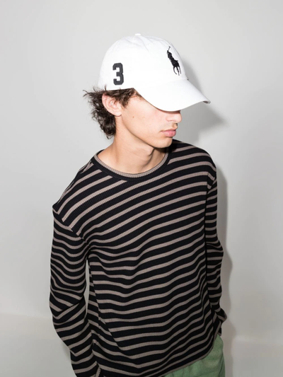 Polo Ralph Lauren Script Icon Logo Twill Baseball Cap In White