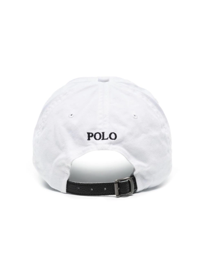 Shop Polo Ralph Lauren Polo Pony-embroidered Cotton Cap In White