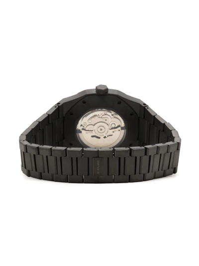 Shop D1 Milano Skeleton Automatic 41.5mm In Black