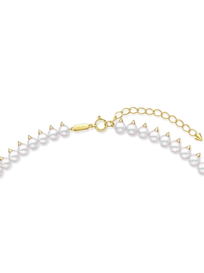 Tasaki 18kt Yellow Gold Collection Line Danger Pearl Necklace In Gold