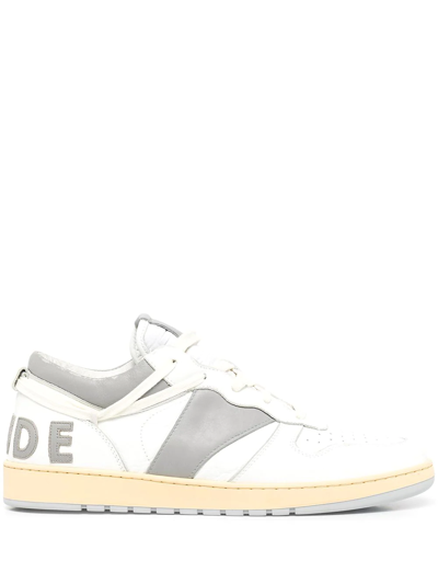 Rhude Rhecess Low-top Sneaker, White And Grey In Grey