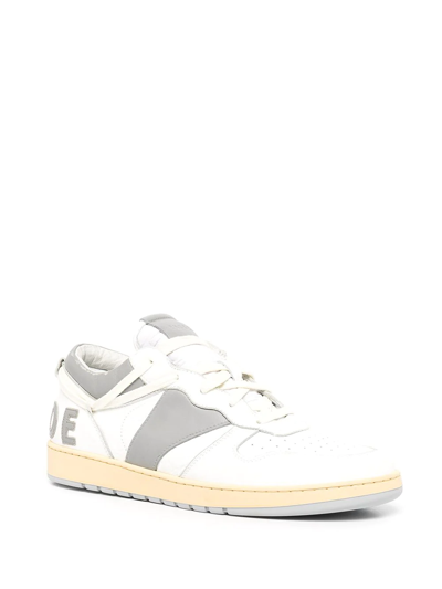 Rhude Rhecess Low-top Sneaker, White And Grey In Grey