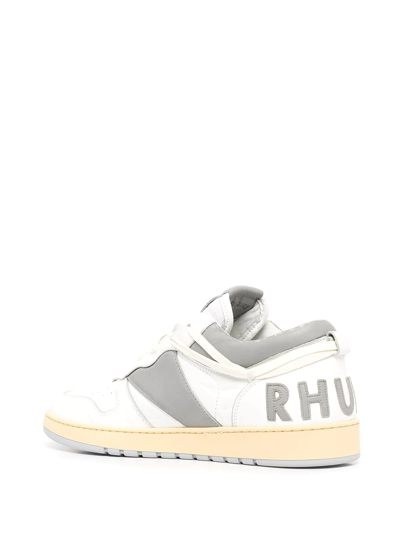 Rhude Rhecess Low-top Sneaker, White And Grey In Grey
