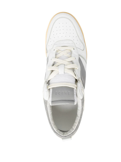 Rhude Rhecess Low-top Sneaker, White And Grey In Grey