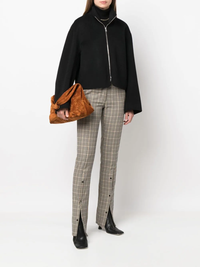 Filippa K Wool-cashmere Zip-up Jacket In Black