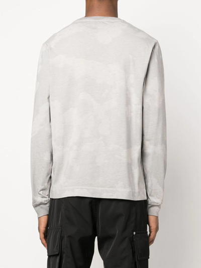 Alyx Grey Meaningful Connection Long Sleeved Cotton T-shirt In Grau
