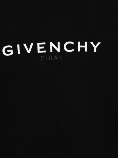 Shop Givenchy Logo-print Cotton Sweatshirt In Schwarz