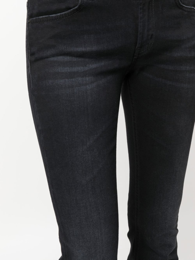 Shop Dondup Low-rise Flared Jeans In Schwarz