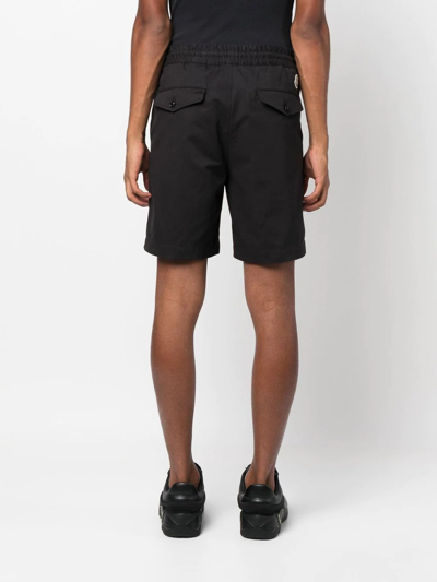 Shop Moncler Drawstring-waist Shorts In Schwarz