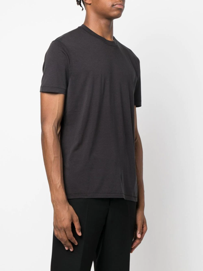 Shop Tom Ford Crew Neck Short-sleeved T-shirt In Grau