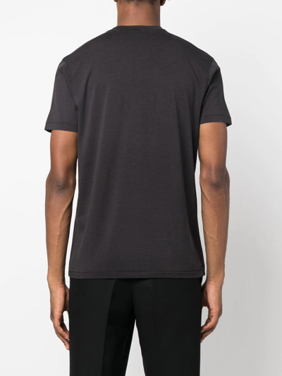 Shop Tom Ford Crew Neck Short-sleeved T-shirt In Grau