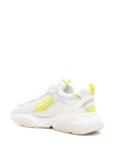 Shop Amiri Colour-block Low-top Sneakers In Weiss