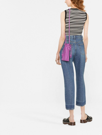 Shop Polo Ralph Lauren Wide-leg Cropped Jeans In Blau