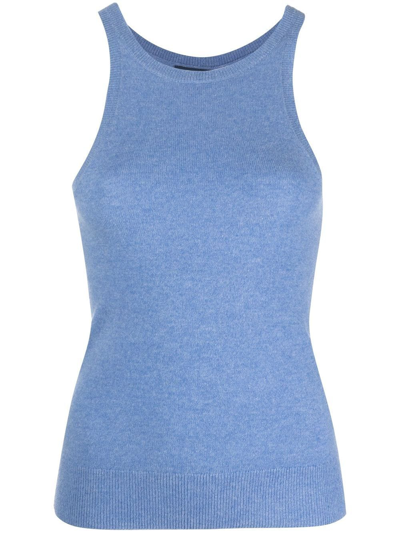 Shop Polo Ralph Lauren Sleeveless Cashmere Vest In Blau