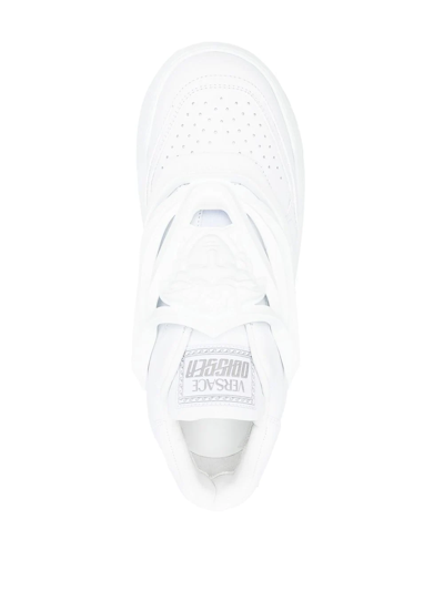 Shop Versace Odissea Low-top Sneakers In Weiss