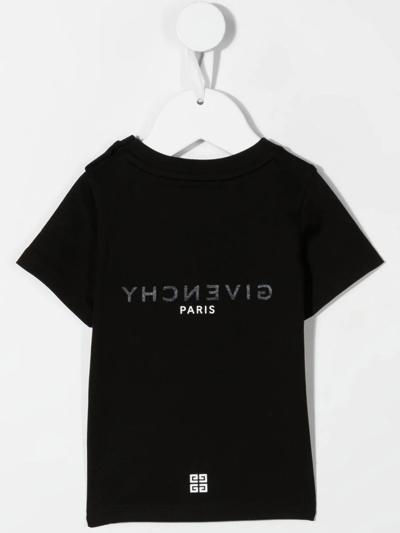 Shop Givenchy Logo-print T-shirt In Black