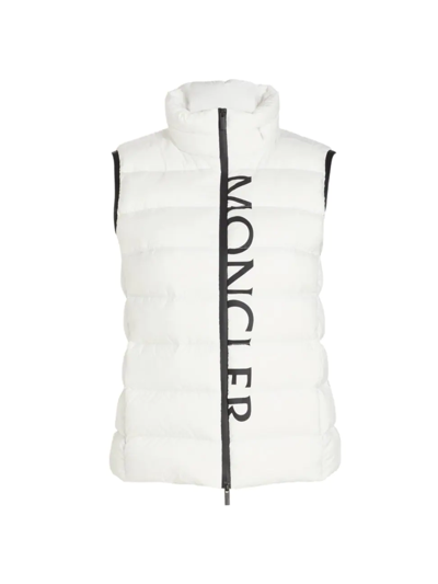 Shop Moncler Women's Cenis Down Padded Vest In White