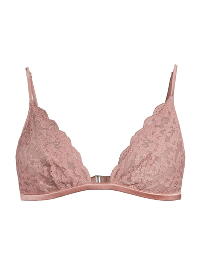 Shop Fleur Du Mal Women's Charlotte Lace Bra In Tan