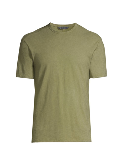 Shop John Varvatos Men's Ashe Slub Shirt In Light Olive