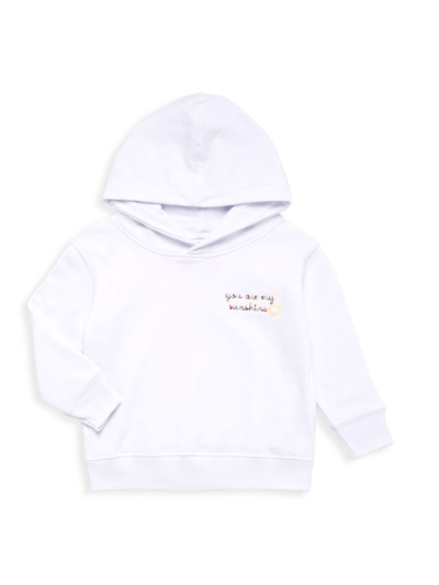Shop Juju + Stitch Baby's & Little Kid's My Sunshine Pullover Hoodie In White