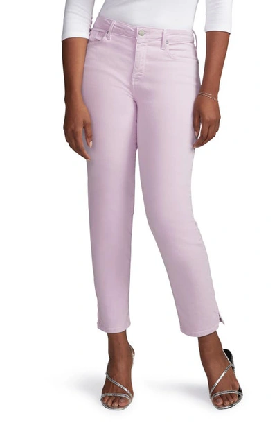 Shop Curves 360 By Nydj Slim Straight Leg Ankle Jeans In Lilac Petal