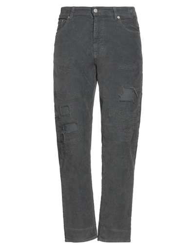 Shop Mauro Grifoni Grifoni Woman Pants Lead Size 30 Cotton, Elastane In Grey
