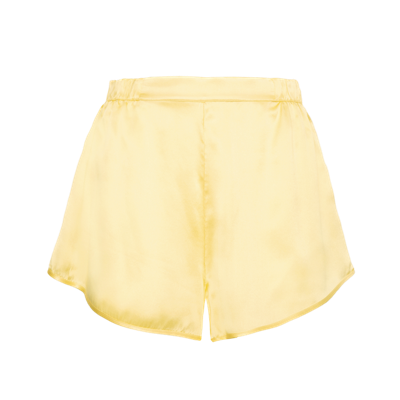 Shop Herth Yari: Butter Color Gots Organic Silk Shorts In Multi Color