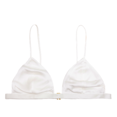 Shop Herth Ivy Ivory: Soft Cup Triangle Bra Top In White