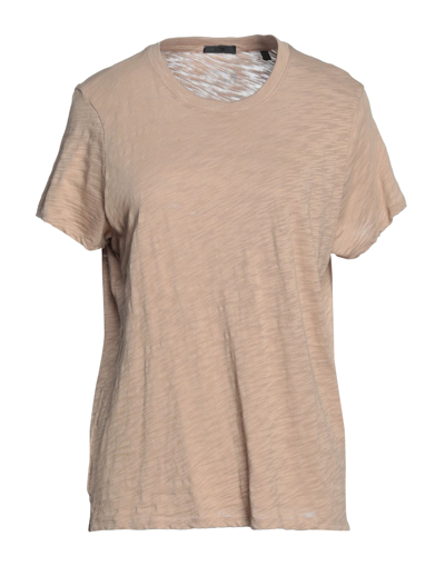 Shop Atm Anthony Thomas Melillo Woman T-shirt Sand Size Xl Cotton In Beige