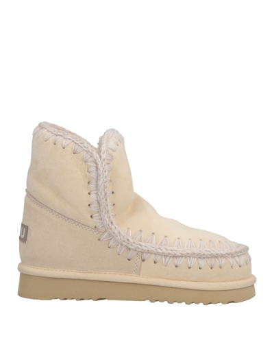 Shop Mou Ankle Boots In Ivory