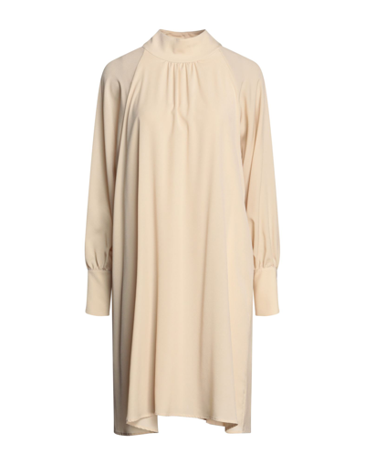 Shop Alpha Studio Woman Mini Dress Beige Size 8 Polyester
