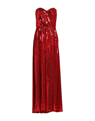Shop Amen Woman Maxi Dress Red Size 10 Polyester, Acetate, Polyamide, Elastane
