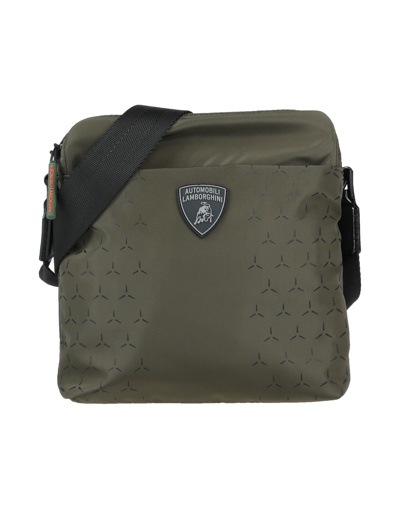 Shop Automobili Lamborghini Handbags In Military Green