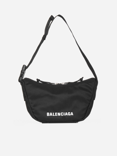 Shop Balenciaga Wheel Sling Nylon Bag