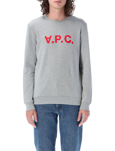 Shop Apc Vpc Crewneck In Heater Grey