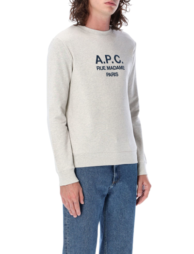 Shop Apc Rufus Sweatshirt In Ecru