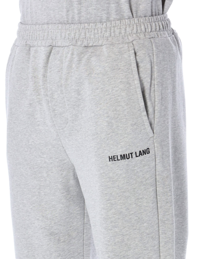 Shop Helmut Lang Core Logo Jogger In Grey Melange