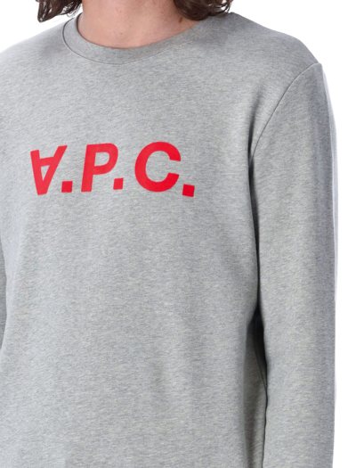 Shop Apc Vpc Crewneck In Heater Grey