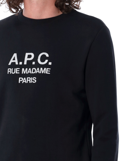 Shop Apc Rufus Sweatshirt In Black
